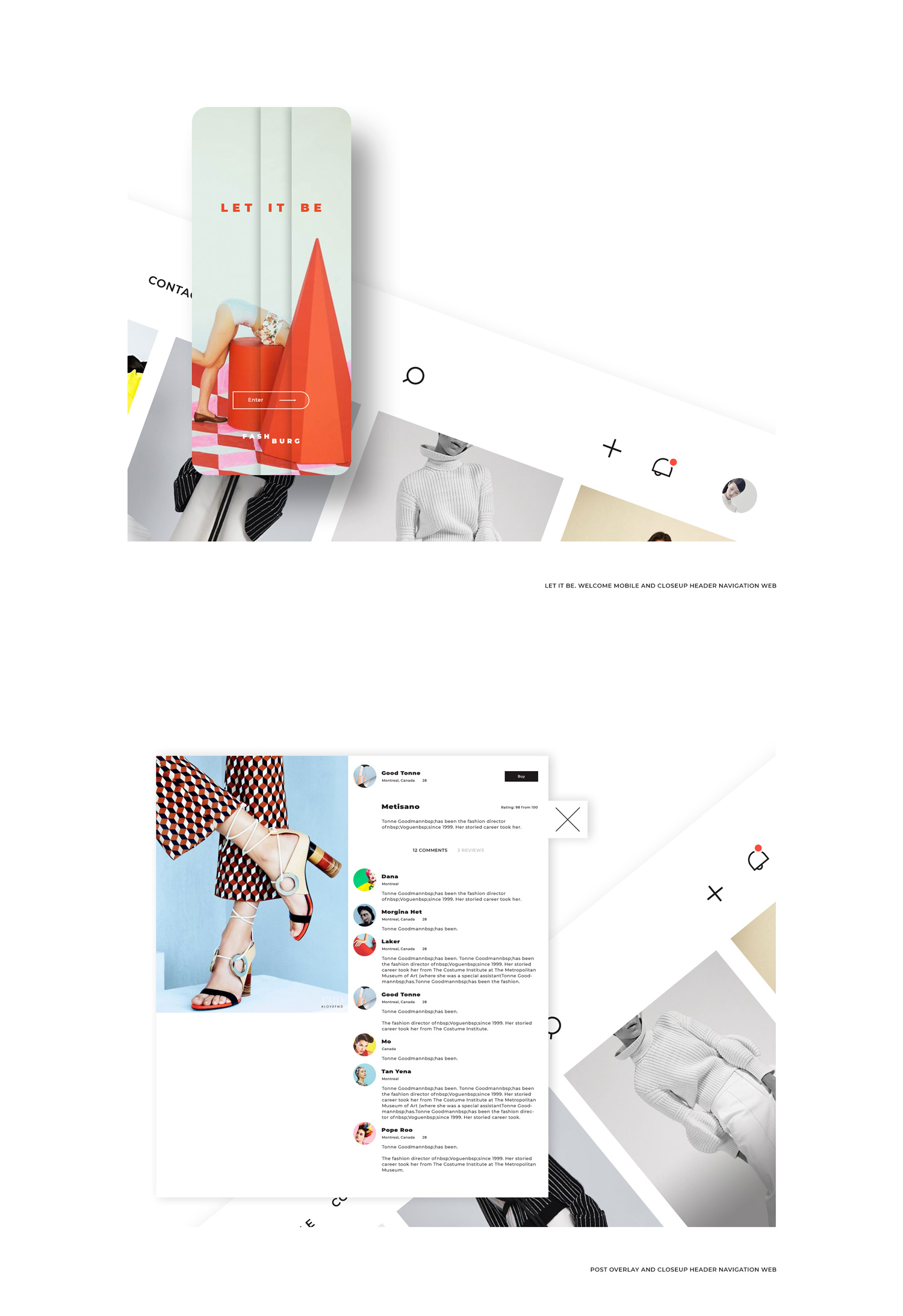 Platform for social interactivity and e-shop for professionals in the field of fashion design