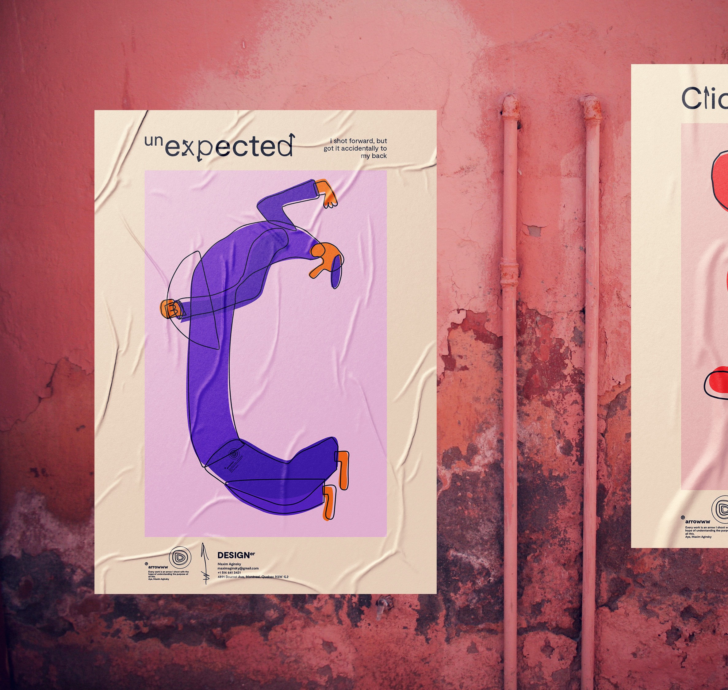 The first sketch of the idea is the final piece that does not need to be improved, but is good as it is